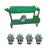 Commercial 3 HP Four Bucket Fixed Type Milking Machine for Cow and Buffalo with Free Accessories 