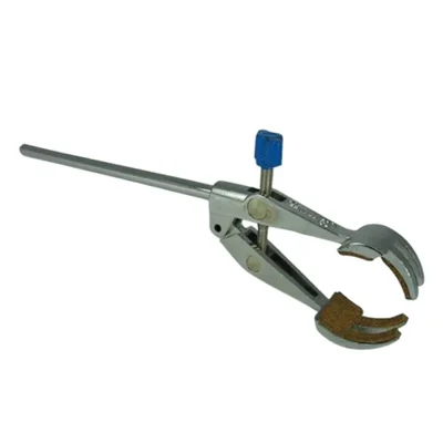 Reliant Lab Four Finger Clamp (Brass Jaws, Chromium Plated) Base Size 8x5 inch, Rod 24 x ½ inch