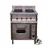 Four Gas Burner SS 304 Cooking Range With Electric Pizza Oven