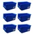 Avsar 230 x 150 x 120 mm FPO Blue Storage Bin, Premium HDPE Material (Bin-25) - Pack of 6
