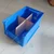 Avsar 230 x 150 x 120 mm FPO Blue Storage Bin with Vertical & Horizontal Partition, HDPE Material (Bin-25) - Pack of 6