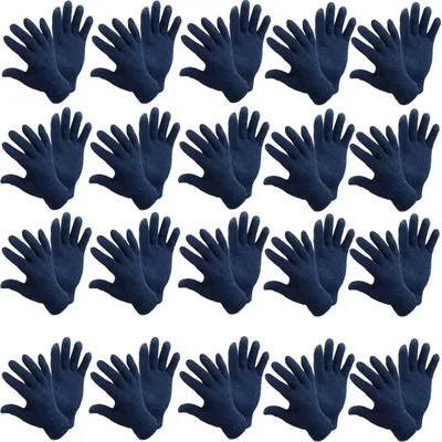 Heavy Duty Cotton Knitted Safety Hand Gloves(Pack-20 pairs)