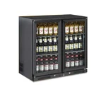 BBB 200 Double Door Back Bar with Elegant Black Interiors for High End Cocktail Bars