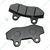 Front Disc Brake Pads for Electric Scooters and Electric Bikes Set of 2 - High Performance Semi-Metallic Pads