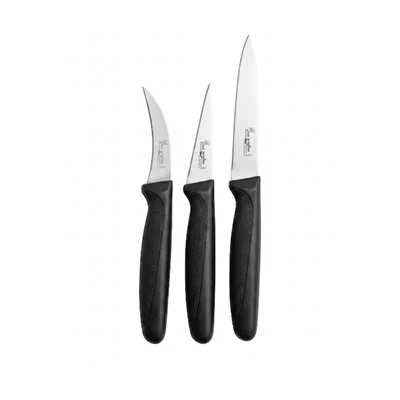 Smart Chef (SC605-02) Stainless Steel Paring Knife, 3 pieces Set (Fruit Carving Set) for Peeling, Intricate Work