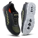 FUEL Armour-1-DD Knitted Fabric Safety Shoes for Men Industrial PVC Double Density Sole, Steel Toe