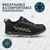 FUEL Armour-1-DD Knitted Fabric Safety Shoes for Men Industrial PVC Double Density Sole, Steel Toe(Size-6)