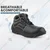 Fuel Arsenal-HC Synthetic Leather Safety Shoes for Men Industrial PVC Single Density Sole, Steel Toe(Size-6)