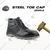 FUEL Bob-Highcut Comfortable Industrial Safety Shoes for Men, Rubberized Double Density Sole Steel Toe 200J(Size-6)
