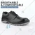 FUEL Spear-DD Genuine Leather Safety Shoes for Men Industrial PU Double Density Sole, 200 J Steel Toe(Size-6)
