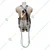 Karam KI01 PN 351 ISI Certified Safety Full Body Harness With D Ring, 2 Mtr Energy Absorbing Forked PP Rope Lanyard,2 Scaffolding Hooks