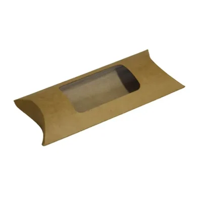 Brown Kraft Frankie, Wrap Roll Box With Window for fast food, Wraps, Rolls Packaging(Pack-50 pcs)