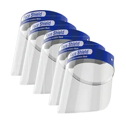 Super Safety Transparent Full Face Shield for Multipurpose Uses(Pack-5 Pcs)