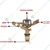 3/4 inch Full and Part Circle Sprinkler for Irrigation Purpose