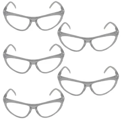 Super Safety Non Coated Anti-fog Curve Shape Full Rim Safety Goggles With 99.9% UV Protection(Pack-5)