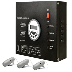 Premium Fully Automatic Water Level Controller for Corporation Water, 3 Magnetic Sensors (AQUA TIMER)-1 Year Warranty
