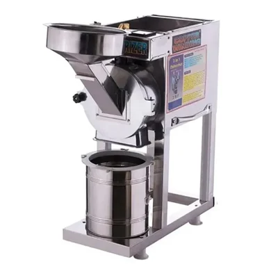 Fully Automatic 2 in 1 SS Flour Mill/Pulverizer Machine/Masala Grinder for Dry Grinding 8-10 kg/hr, 2 HP Motor