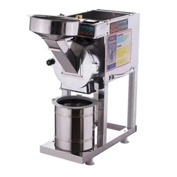 Fully Automatic 2 in 1 SS Flour Mill/Pulverizer Machine/Masala Grinder for Dry Grinding 8-10 kg/hr, 2 HP Motor