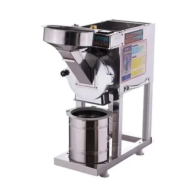 Fully Automatic 2 in 1 SS Pulverizer Machine/Masala Grinder for Dry Grinding 20-25 kg/hr, 3 HP Motor