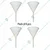 SBT 4pcs Polypropylene Funnel of 75mm Diameter for Liquid Transfer
