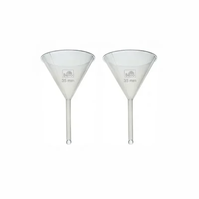 Bello 2 Pcs 35 mm Dia Polypropylene Funnel for Liquid Transfer