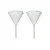 SBT 2pcs Polypropylene Funnel, 35mm Diameter used for Liquid Transfer