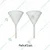 SBT 2pcs Polypropylene Funnel, 35mm Diameter used for Liquid Transfer