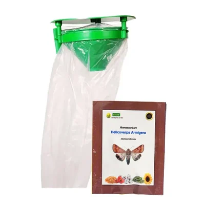 WAVAR Funnel Trap with Helicoverpa Armigera | Cotton Bollworm(Pack-6 Traps with 6 Lures)