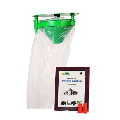 WAVAR Funnel Trap with Brinjal Fruit Shoot Borer(Pack-6 Traps with 6 Lures)