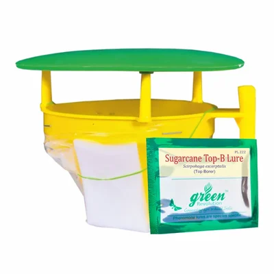 Green Revolution Highly Effective Funnel Trap with Sugarcane TOP-B Lure(Quantity-5 Traps and 5 Lures)