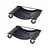 GALLOP 450 Kg (1000 Lbs) Capacity Wheel Dolly Black, KC1000WD (Pack of 2)