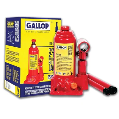 Gallop KC1001 2 Ton Hydraulic Jack - Adjustable Height 148mm to 278mm, Suitable For Hatchbacks & Sedans,2.3 kg weight