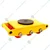 GALLOP 8 Ton (8000 kg) Cargo Trolley With 6 Nylon Wheels - 380x215x105mm, 16.5 kg Weight, KC-TCGT08