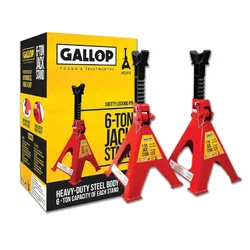 Gallop 6 Ton Jack Stand With Double Locking Pin - 590 mm Max. Height (KCST6TA)