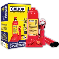 Gallop 8 Ton Hydraulic Bottle Jack -Adjustable Height 195mm to 380mm, Suitable For Light Commercial Vehicles - KC1005