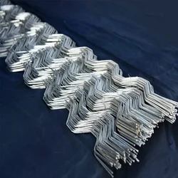 Highly Flexible 1.3 meter Rust Free Galvanized Iron Zigzag Wire for Greenhouse/Shade Net | 2.3 mm Thickness(Quantity-100 pieces)