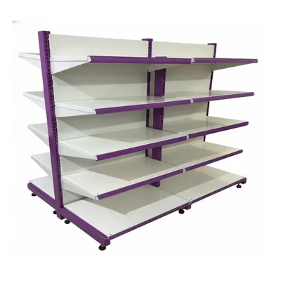 Premium Quality 5 x 2 Feet 5+5 Shelves Center/Double Sided Gondola Rack -Set of 2