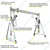 Heavy Duty 5000 Kg Load Capacity Portable Gantry Crane For Lifting