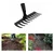 Garden Rake 10-Teeth Metal Head Hand Cultivator Without Handle for Gardening (Pack of 3)