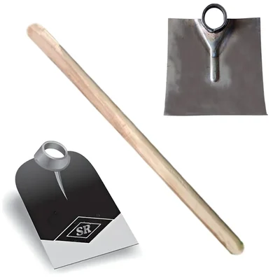 Heavy-Duty Fawda Combo of 9 Inch Round Fawda, 9 Inch Square Fawda and a 2.5 feet Wooden Handle for the Fawdas