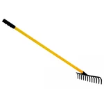 Global Nature Agro 12 Tine Garden Rake With Handle, 12 Inch Blade, Metal Manual Rake For Home, Farming & Gardening