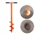 Garden Earth Auger Drill Non-Slip Handle, Spiral Drill Planter Bit for Planting Trees 6 inch Diameter
