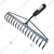 Global Nature Agro 16 Tine Garden Rake With Handle, 16 Inch Blade, Metal Manual Rake For Home, Farming & Gardening