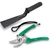 AGT Garden Tools Combo Kit of a 2 inch Khurpi and a Garden Pruner | Used for Small-Scale Gardening Processes(2 Tools)