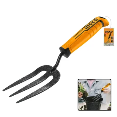 INGCO HFTF38 Carbon Steel Garden Spading, Digging Fork