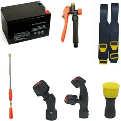 Premium Quality Accessories Kit with 12V 8Ah Battery, Nozzle, Car Belt, trigger, Gun for all Battery Sprayer
