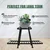 Heavy Duty 2-Tier Plant Stand, Anti-Rust Metal Flower Pot Holder, For Outdoor & Indoor Planters Decor