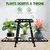Heavy Duty 2-Tier Plant Stand, Anti-Rust Metal Flower Pot Holder, For Outdoor & Indoor Planters Decor