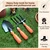 AGT Set of 3 Garden Tools Combo - Trowel, Weeder and Garden Fork (Pack of 2 - 6 Tools)