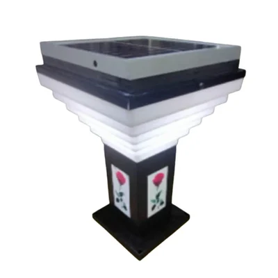 Premium Quality 1.2 Feet Solar Garden Light with 5W Solar Panel Gate Light For Outdoor Usage and Garden Decoration